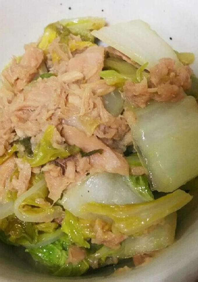 簡単！だし要らず！白菜とツナの炒め煮！-レシピのメイン写真