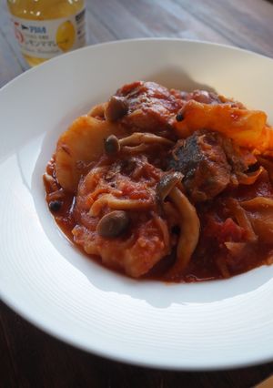 サバとじゃがいものトマト煮-レシピのメイン写真