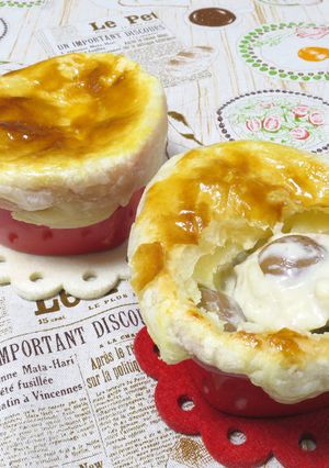 簡単！たっぷりキノコ＆チーズのポットパイ-レシピのメイン写真