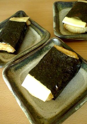 揚げ餅でチーズ磯部巻き-レシピのメイン写真
