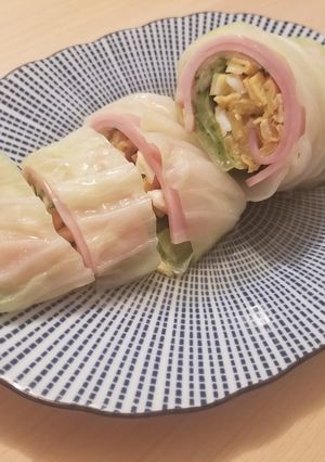 さっぱりキャベツの手巻き酢の物-レシピのメイン写真