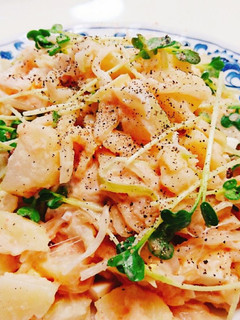 我が家の【カイワレ入りタラモサラダ】-レシピのメイン写真