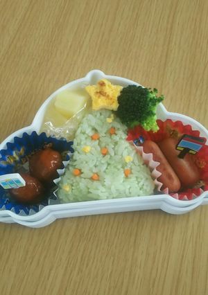 クリスマスツリー弁当♪-レシピのメイン写真