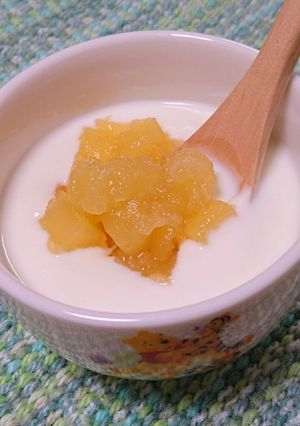 リンゴの甘煮☆朝食りんごヨーグルト☆-レシピのメイン写真