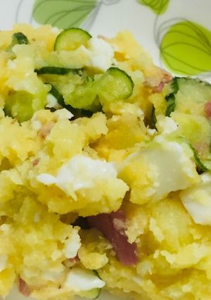 【材料4つ】半熟卵のマヨなしポテトサラダ-レシピのメイン写真