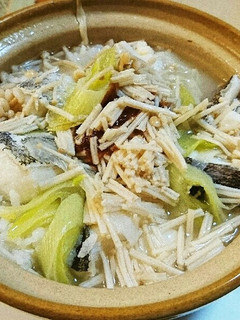 病み上がりにもいいよ、鱈入りお粥-レシピのメイン写真