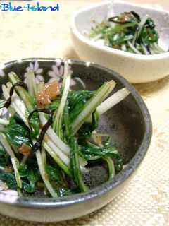 水菜と塩昆布と梅の*浅漬け*-レシピのメイン写真