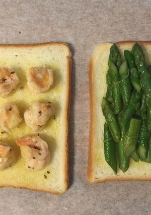 エビとアスパラのサンドイッチ-レシピのメイン写真