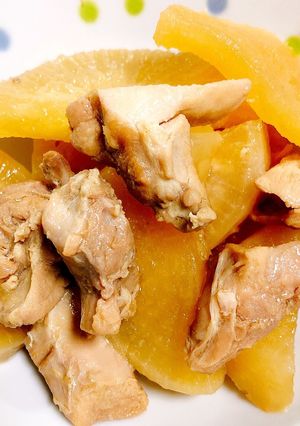 超楽々 鶏肉と大根の煮込み作ります-レシピのメイン写真