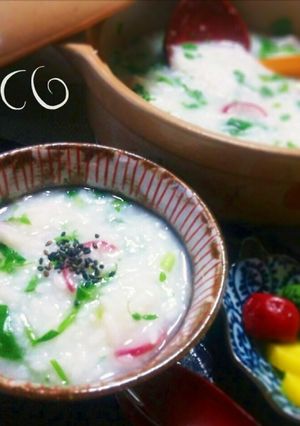 簡単!お餅入りでトロトロな七草粥♪-レシピのメイン写真