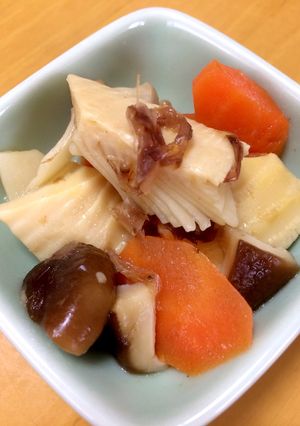 たけのこ椎茸にんじんの土佐煮-レシピのメイン写真