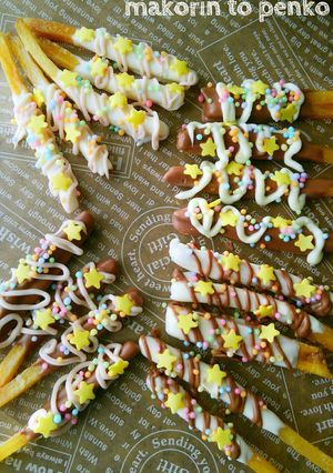 ホワイトデー＊簡単♪チョコがけ芋けんぴ-レシピのメイン写真