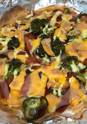 餃子の皮でヘルシーダイエットピザ-レシピのメイン写真