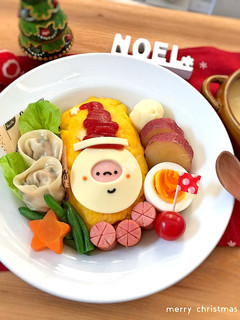 ケチャップ帽子☆簡単♩サンタオムライス☆-レシピのメイン写真
