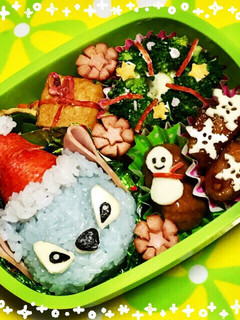 スティッチ キャラ弁 クリスマス サンタ-レシピのメイン写真