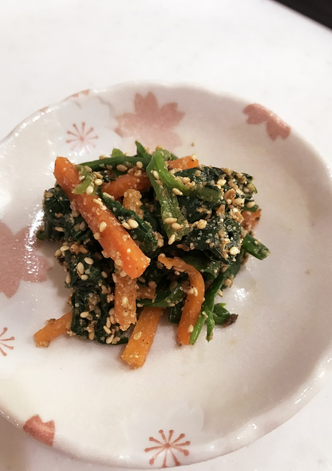 【お弁当/冷凍保存】ほうれん草の胡麻和え-レシピのメイン写真