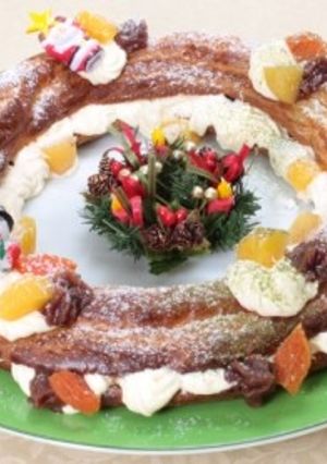 本みりんカスタードのリースシュークリーム-レシピのメイン写真