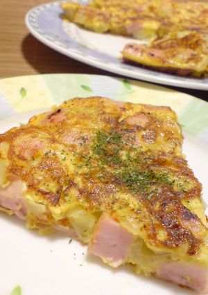 お魚ソーセージと　ポテトのチーズオムレツ-レシピのメイン写真