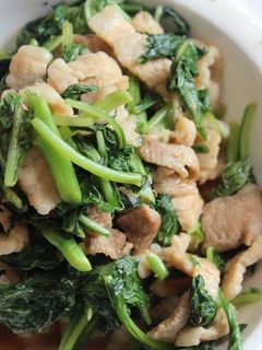 カラルーと豚肉の炒め物-レシピのメイン写真