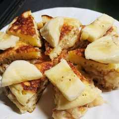 รูปของ 離乳食1歳時のバナナホットケーキ