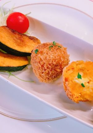 冬至にかぼちゃとチーズのコロッケ-レシピのメイン写真