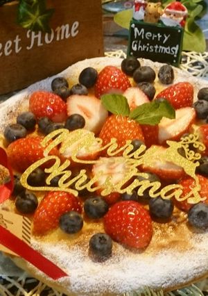 XmasにもWベリーのスイーツピザ☆彡-レシピのメイン写真