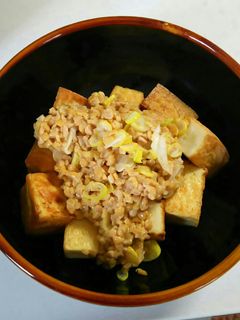 厚揚げのネギ納豆かけ-レシピのメイン写真