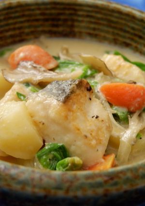 ごろごろ野菜◆酒粕豆乳で和風シチュー-レシピのメイン写真