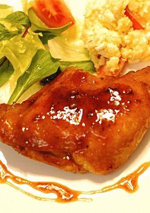 フライパンで 簡単、時短、ローストチキン-レシピのメイン写真
