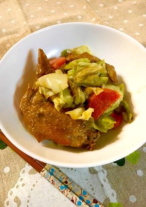鶏手羽先とキャベツ⭐ダッカルビ風-レシピのメイン写真