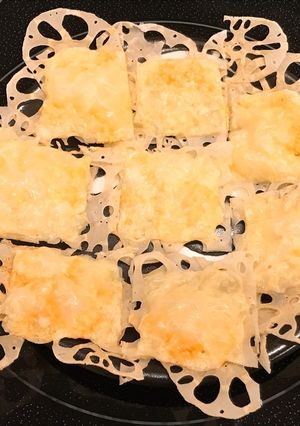 レンジで簡単、れんこんチーズのカリカリ焼-レシピのメイン写真