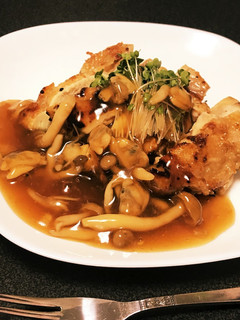 鶏むね肉のグリル (甘酢あんかけ添え)-レシピのメイン写真