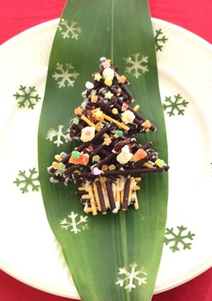クリスマスパーティーに簡単ポッキーツリー-レシピのメイン写真