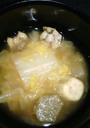 ハクサイとなすびの味噌汁★-レシピのメイン写真