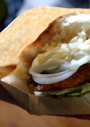 鯛フライをパンでサンド　グルテンフリー-レシピのメイン写真