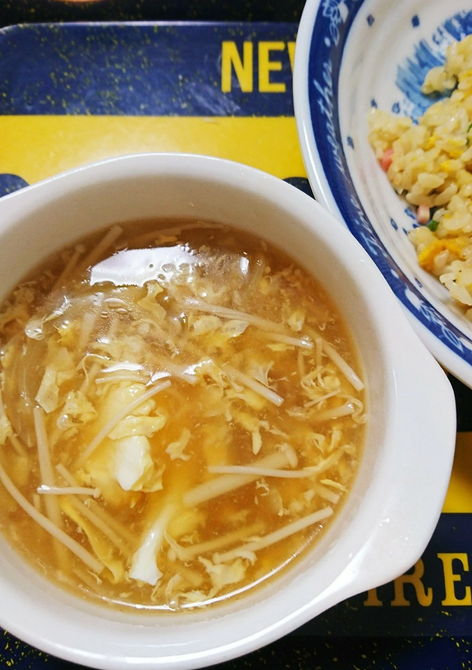 炒飯のお供に♪えのきと玉ねぎの中華スープ-レシピのメイン写真