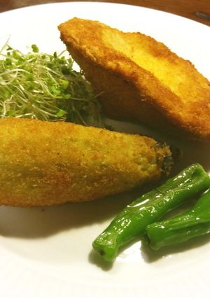 茄子とバイリングのフライ-レシピのメイン写真