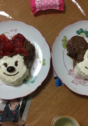 可愛いミッキー♡ミニーケーキ-レシピのメイン写真