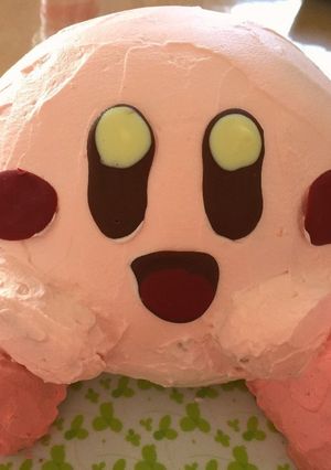 カービィ　立体ケーキ　ドームケーキ-レシピのメイン写真