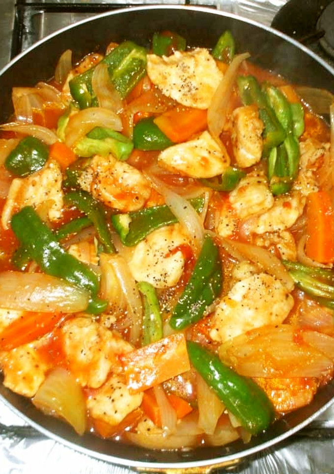 鶏むね肉と野菜のトマト缶煮♪簡単-レシピのメイン写真