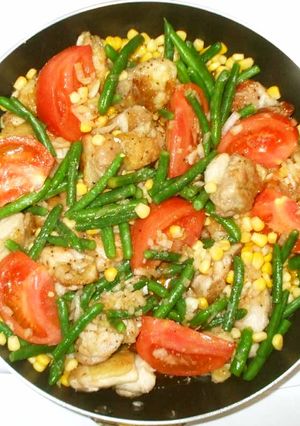 鶏もも肉のケチャップ酢炒め♪簡単-レシピのメイン写真