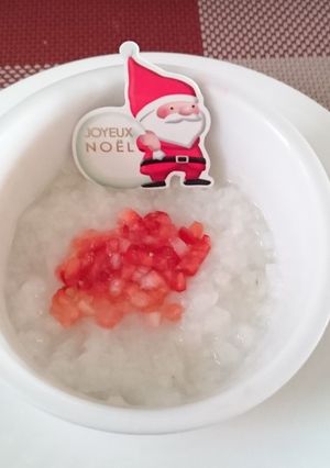 クリスマス離乳食～リーシプーロ風ミルク粥-レシピのメイン写真