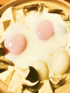 おとし卵の目玉焼き風☆サプライズ鍋五層式-レシピのメイン写真
