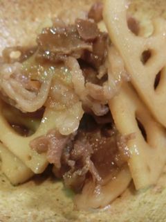 レンコンと牛肉のしぐれ煮-レシピのメイン写真
