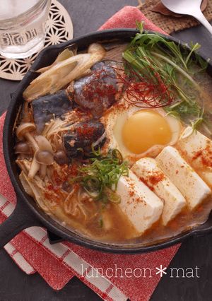 簡単サバ缶でスンドゥブチゲ☆根菜入り-レシピのメイン写真