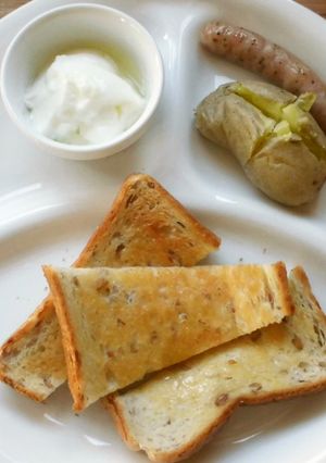 ライ麦食パンのモーニングトースト♪-レシピのメイン写真