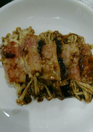 えのきベーコン串マヨごはんですよ-レシピのメイン写真