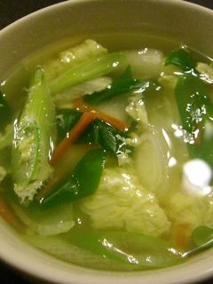 ぽかぽか♪中華風野菜たまごスープ-レシピのメイン写真