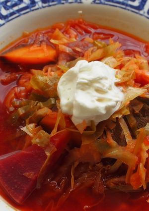 赤いスープボルシチ-レシピのメイン写真