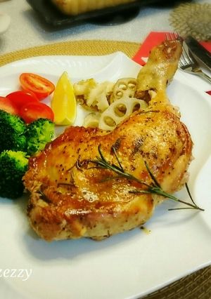 秘訣✬フライパンで骨付きローストチキン-レシピのメイン写真